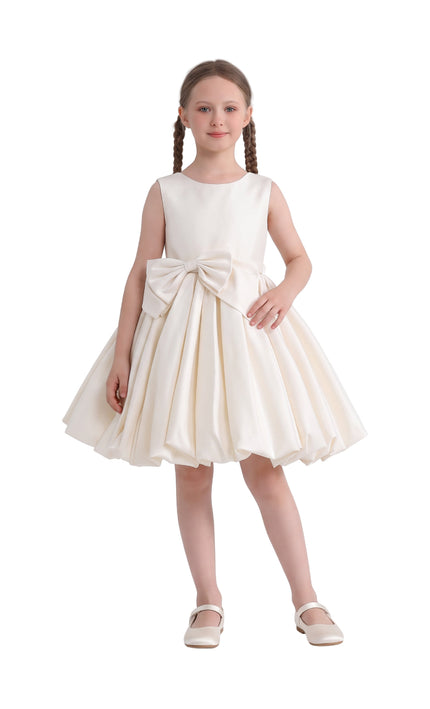 kids atelier tulleen Ivory Kalina Tulle Pleated Dress