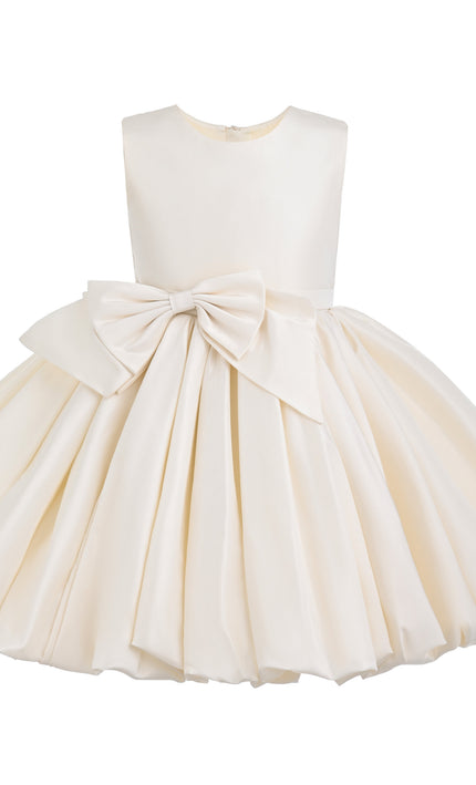 kids atelier tulleen Ivory Kalina Tulle Pleated Dress