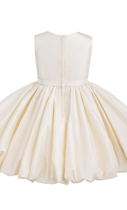 kids atelier tulleen Ivory Kalina Tulle Pleated Dress
