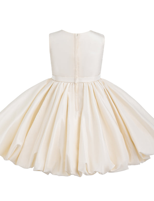 kids atelier tulleen Ivory Kalina Tulle Pleated Dress