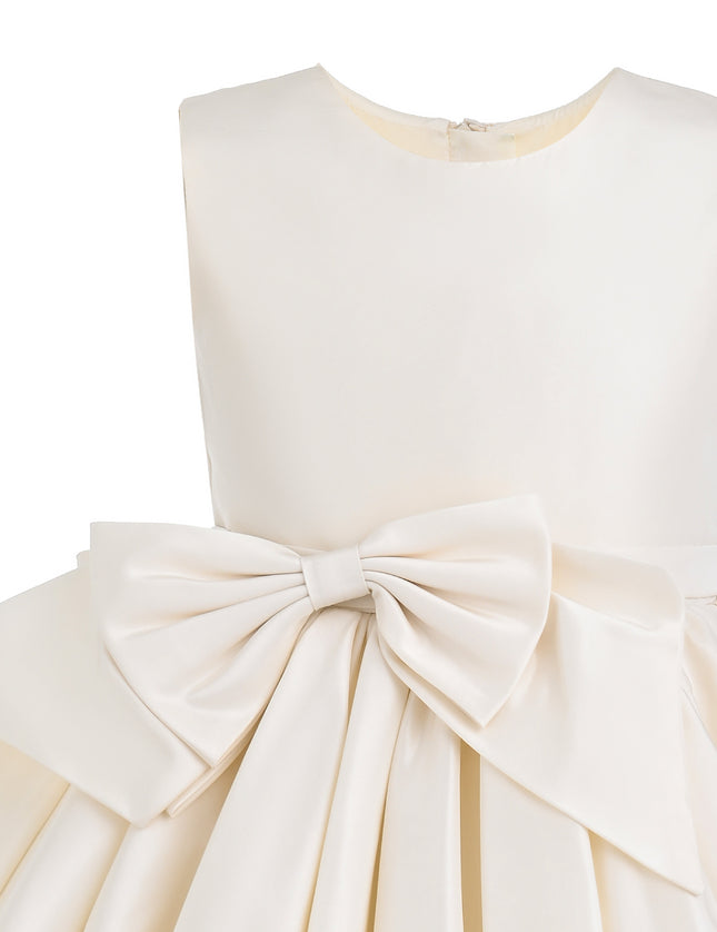 kids atelier tulleen Ivory Kalina Tulle Pleated Dress