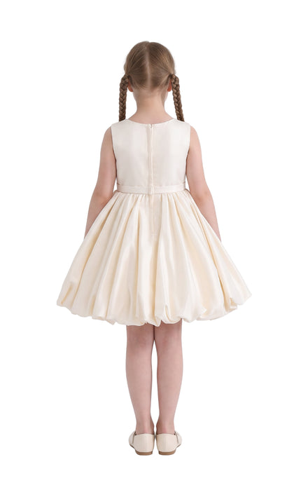 kids atelier tulleen Ivory Kalina Tulle Pleated Dress