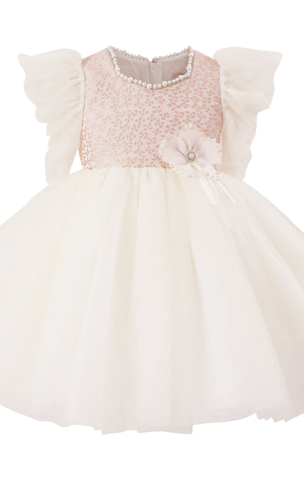 tulleen Pink Oaklyn Sequin Tulle Occasion Dress