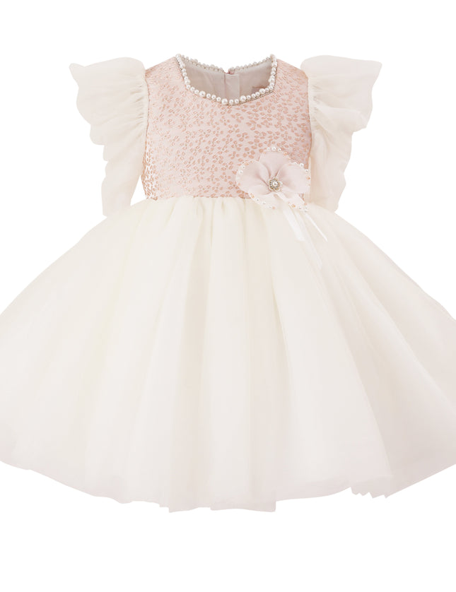 tulleen Pink Oaklyn Sequin Tulle Occasion Dress
