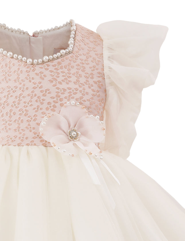 tulleen Pink Oaklyn Sequin Tulle Occasion Dress
