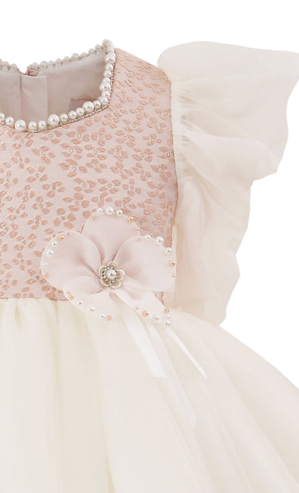 tulleen Pink Oaklyn Sequin Tulle Occasion Dress