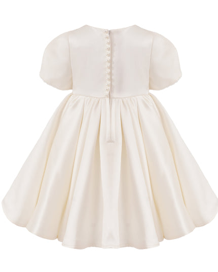 Ivory Suncrestia Pearl-Accented Occasion Dress