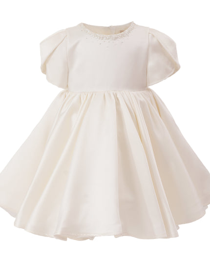 Ivory Suncrestia Pearl-Accented Occasion Dress