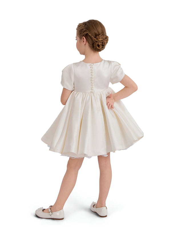 Ivory Suncrestia Pearl-Accented Occasion Dress