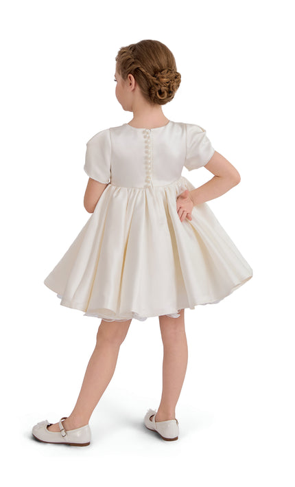 tulleen Ivory Suncrestia Pearl-Accented Occasion Dress