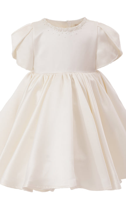 tulleen Ivory Suncrestia Pearl-Accented Occasion Dress