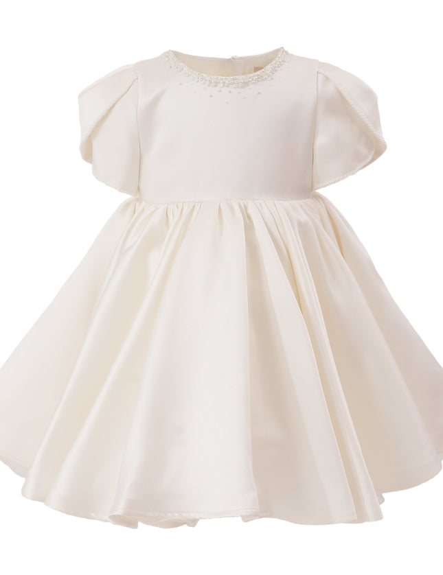 tulleen Ivory Suncrestia Pearl-Accented Occasion Dress