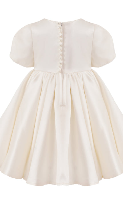 tulleen Ivory Suncrestia Pearl-Accented Occasion Dress