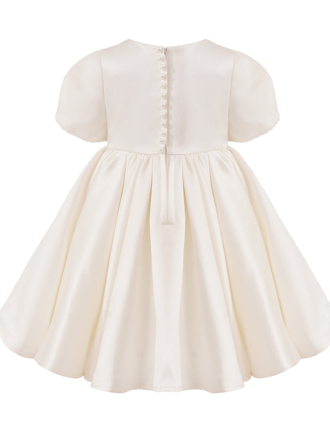 tulleen Ivory Suncrestia Pearl-Accented Occasion Dress