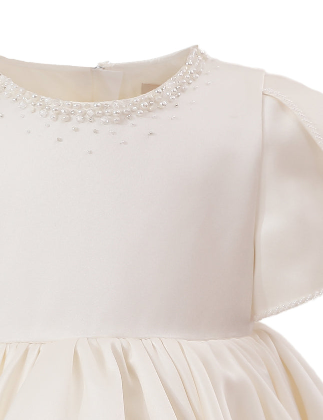 tulleen Ivory Suncrestia Pearl-Accented Occasion Dress