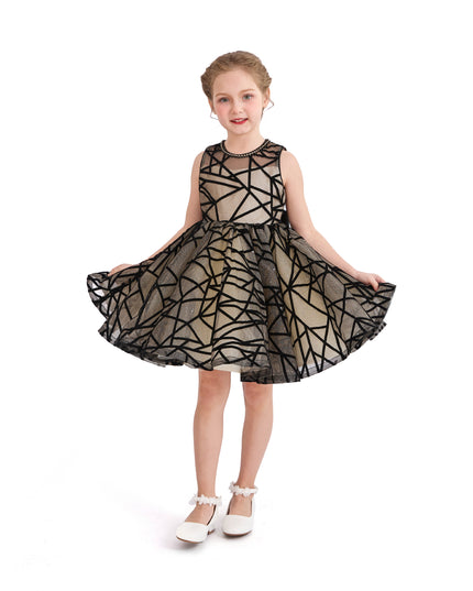 tulleen Beige Belvedra Pearl-Trim Ribbon Dress