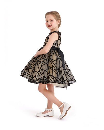 tulleen Beige Belvedra Pearl-Trim Ribbon Dress