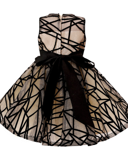 tulleen Beige Belvedra Pearl-Trim Ribbon Dress