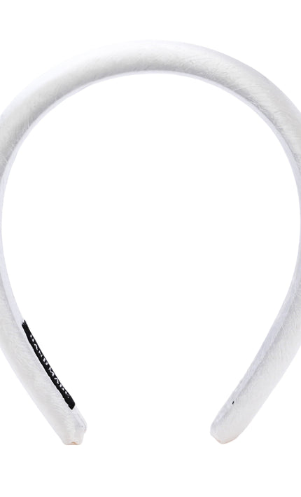 kids atelier tulleen White Classic Satin Padded Headband