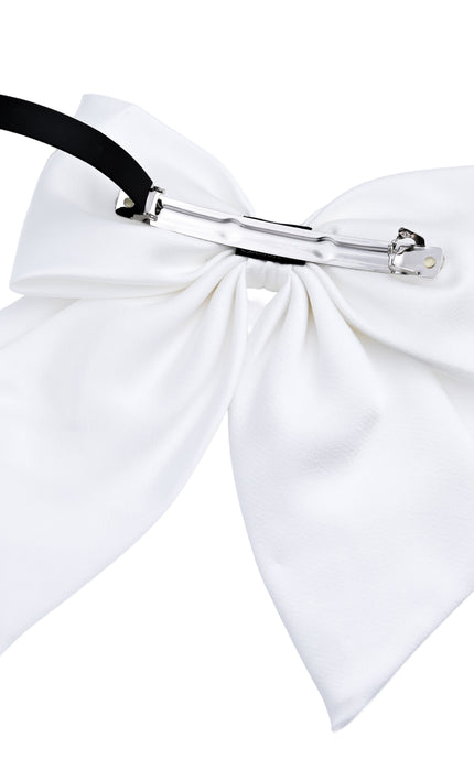 Kids atelier tulleen White Pearl-Embellished Satin Hair Clip