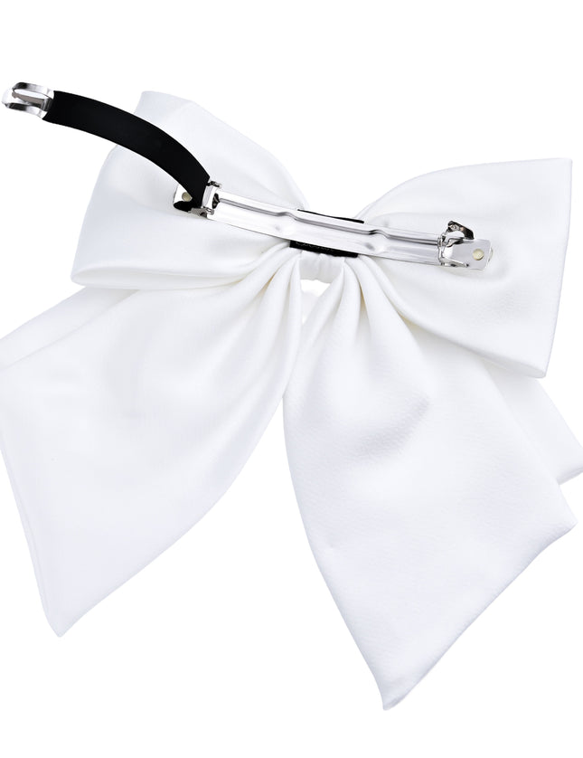 Kids atelier tulleen White Pearl-Embellished Satin Hair Clip