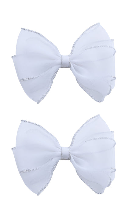 kids atelier tulleen Tulle Glitter Bow Hir Clip Set