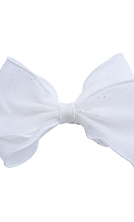 kids atelier tulleen Shimmer White Bow Duo