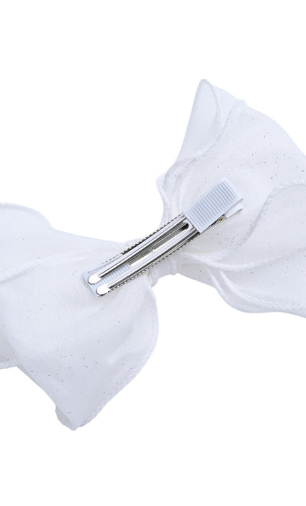 kids atelier tulleen Shimmer White Bow Duo