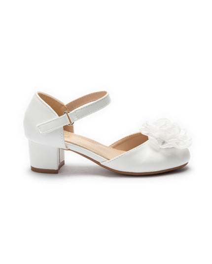 kids atelier Tulleen White Elara Flower Shoes
