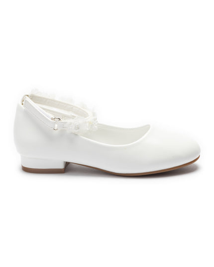 kids atelier Tulleen White Seraphina Floral Shoes