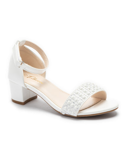 kids atelier Tulleen White Callista Pearl Sandals