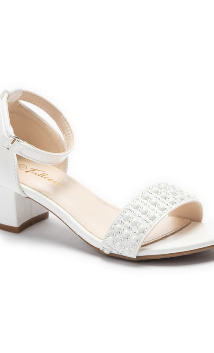 kids atelier Tulleen White Callista Pearl Sandals