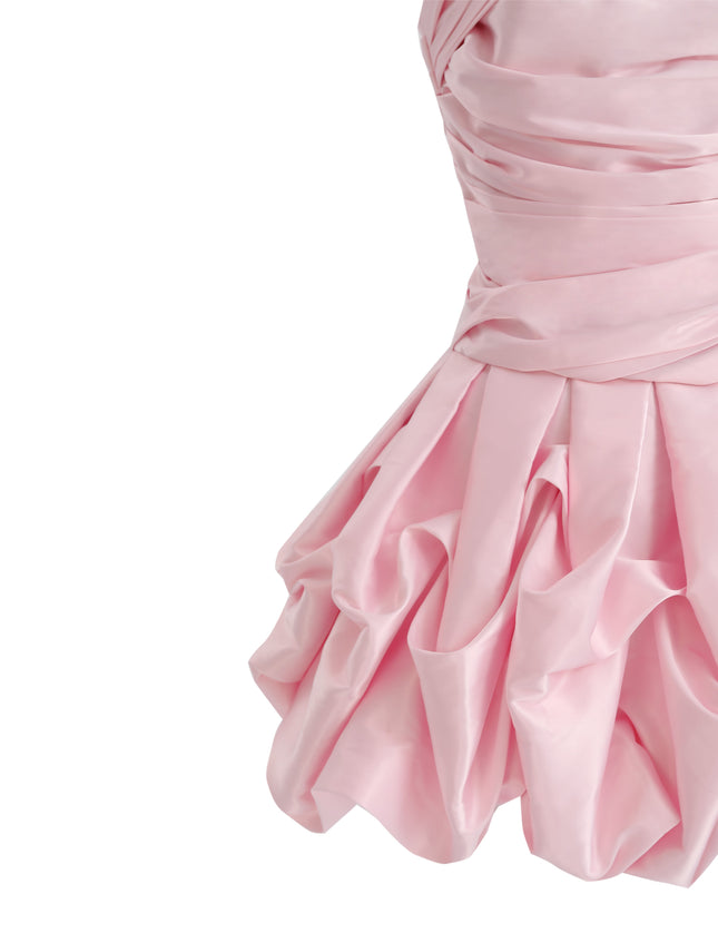 Light Pink Alerche Strapless Satin Dress