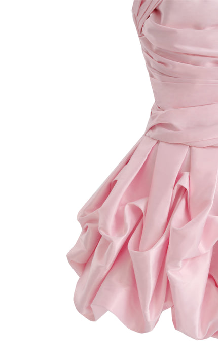 kids atelier tulleen Light Pink Strapless Satin Dress