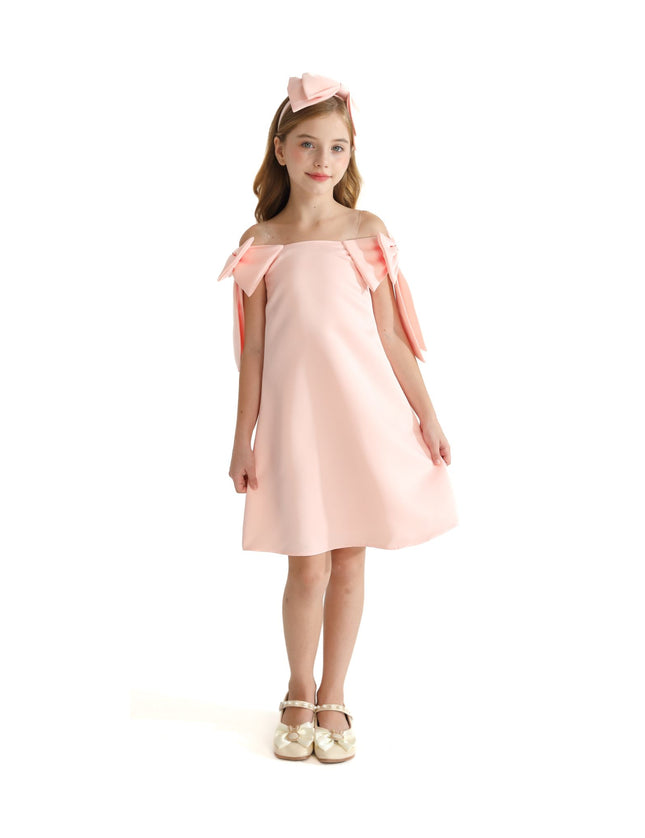 kidsatelier-tulleen-TMC-24005-Pink-luneta-off-shoulder-bow-dress