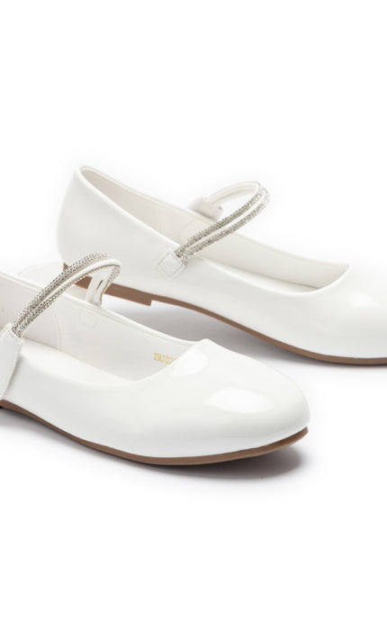 kids atelier tulleen White Celestia Ballet Flats