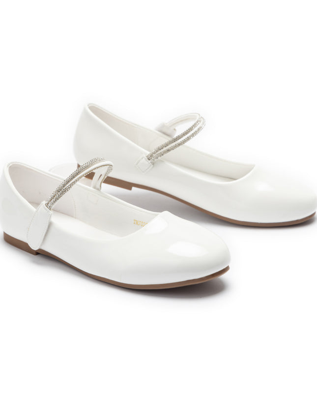 kids atelier tulleen White Celestia Ballet Flats