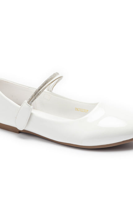 kids atelier tulleen White Celestia Ballet Flats
