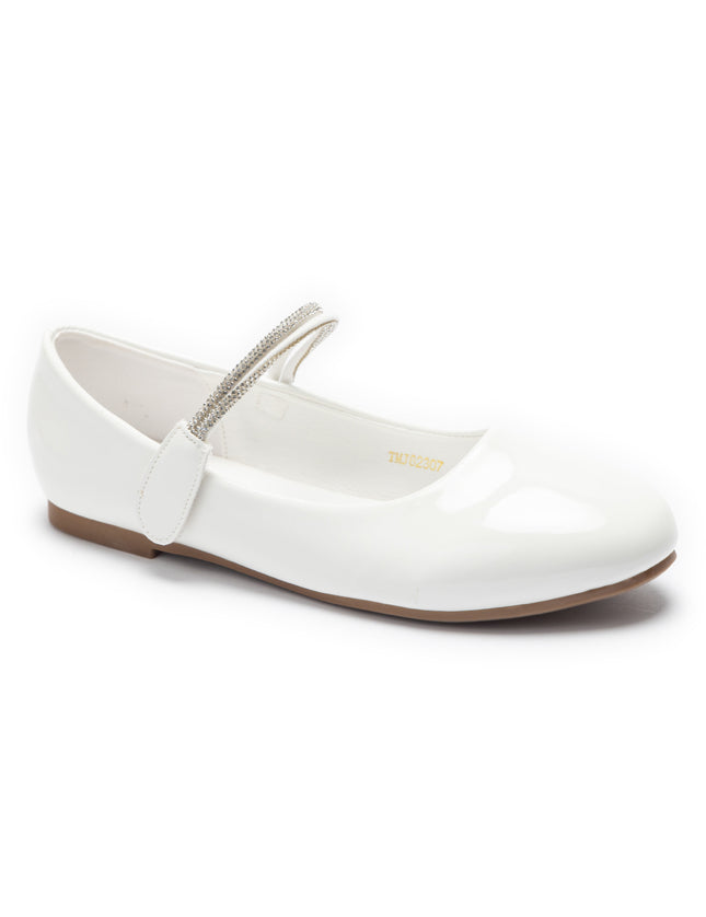 kids atelier tulleen White Celestia Ballet Flats