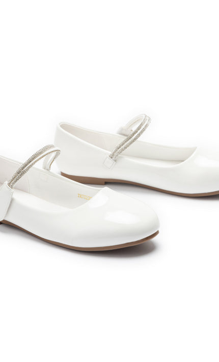kids atelier tulleen White Celestia Ballet Flats