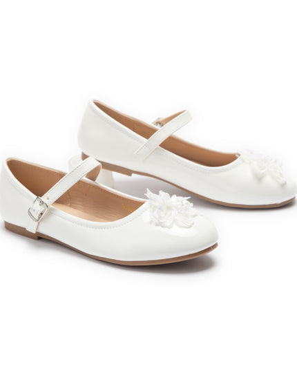 kids atelier Tulleen White Selene Mary Jane Shoes