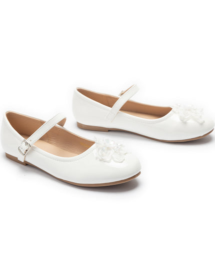 kids atelier Tulleen White Selene Mary Jane Shoes