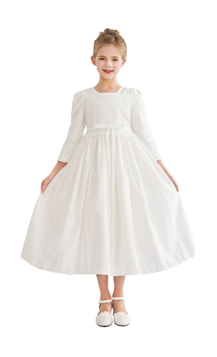 kids atelier tulleen White Marindel Lace & Tulle Dress