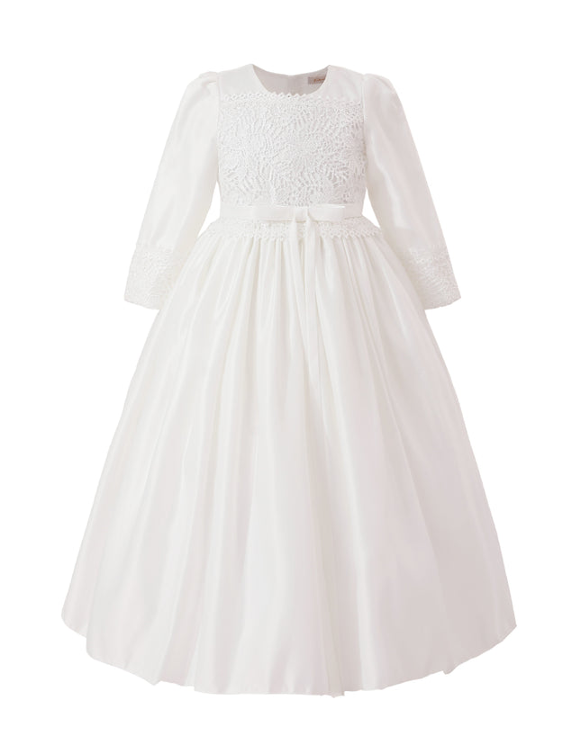 kids atelier tulleen White Marindel Lace & Tulle Dress