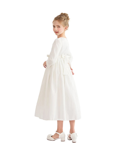 kids atelier tulleen White Marindel Lace & Tulle Dress