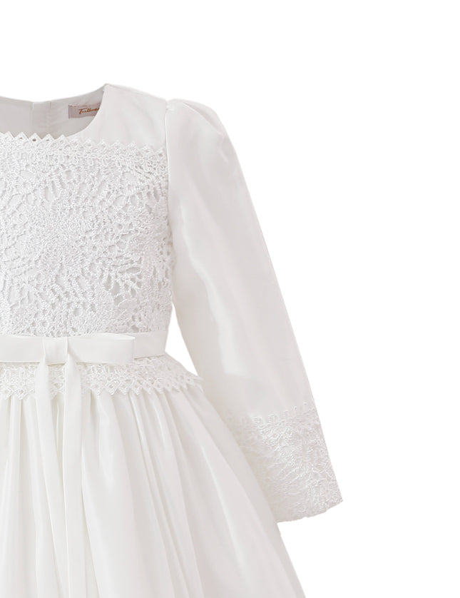 kids atelier tulleen White Marindel Lace & Tulle Dress