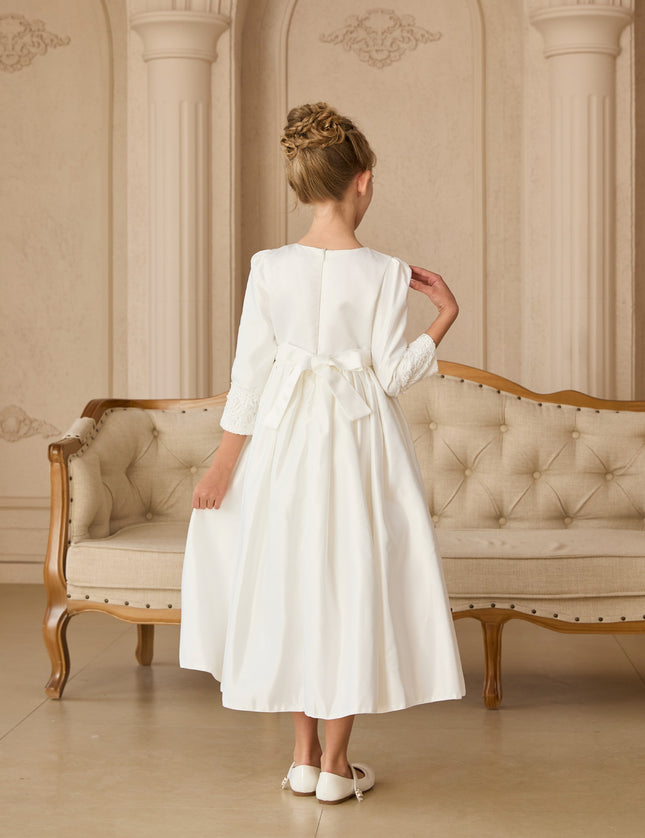 kids atelier tulleen White Marindel Lace & Tulle Dress