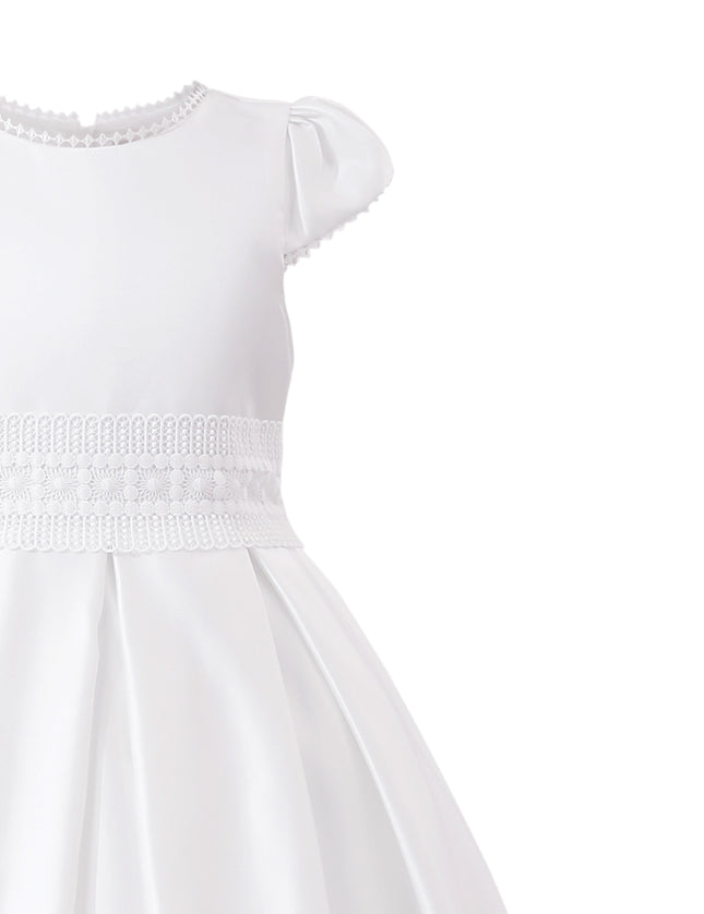 kids atelier tulleen White Dalmira Puff Sleeve Formal Dress