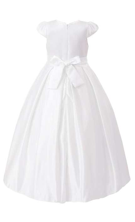 kids atelier tulleen White Dalmira Puff Sleeve Formal Dress