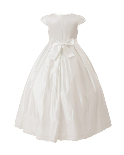 kids atelier tulleen White Pearl-Trim Havenelle Dress